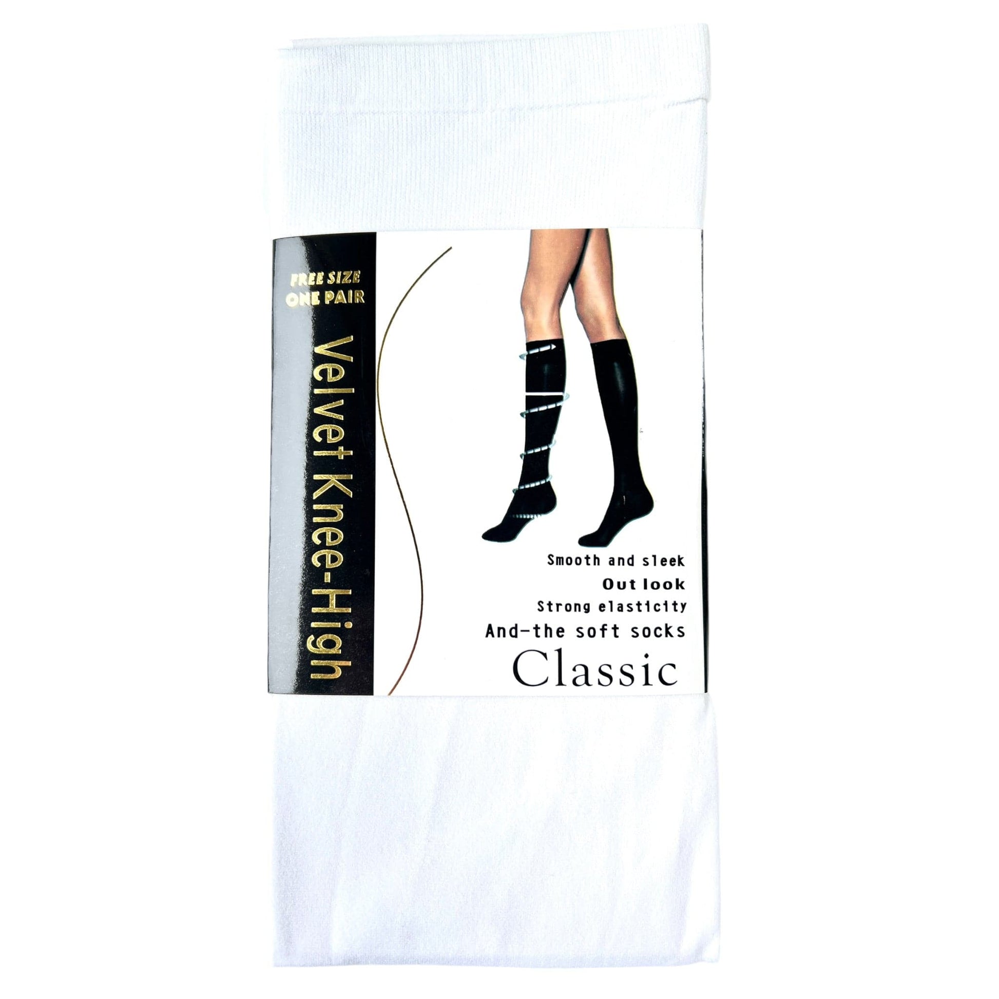 Classic Velvet Knee High Stockings - Sox Magic