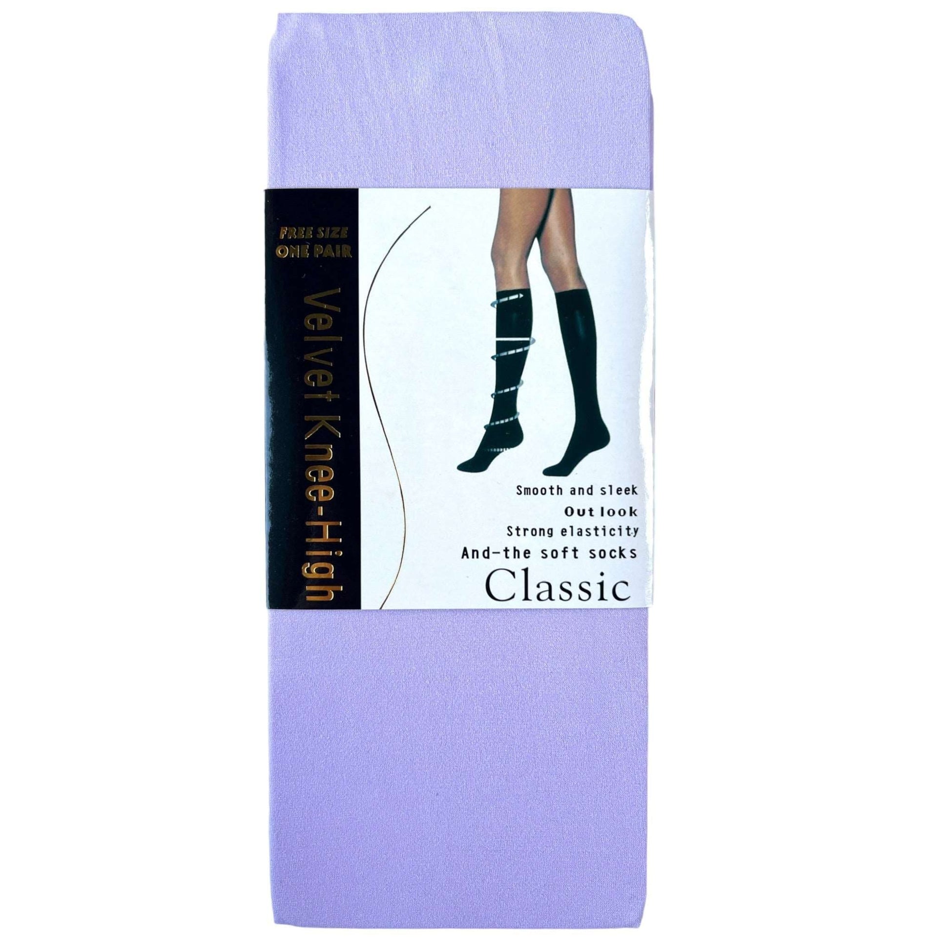 Classic Velvet Knee High Stockings - Sox Magic