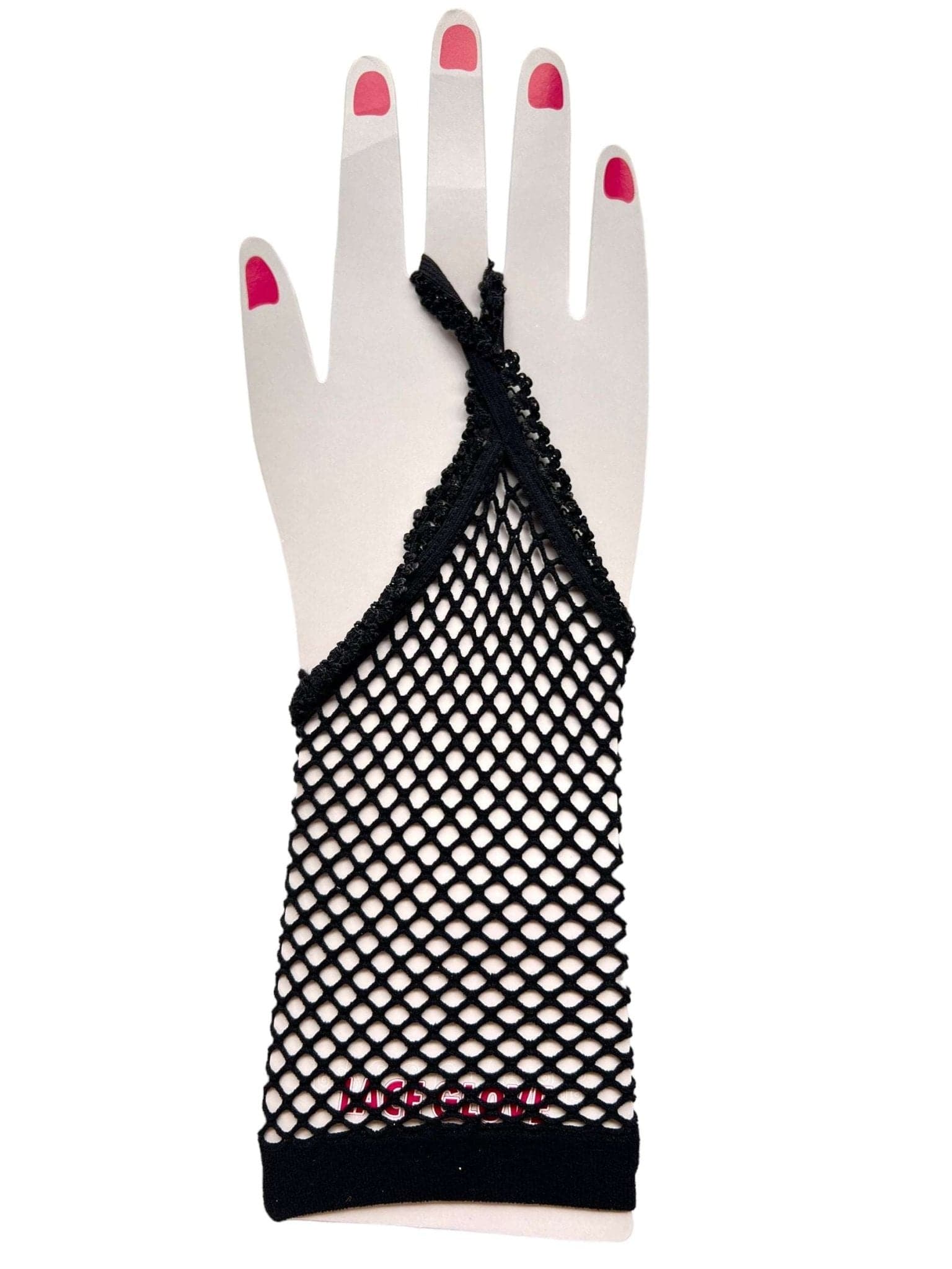 Fishnet Long Fingerloop Gloves - Sox Magic