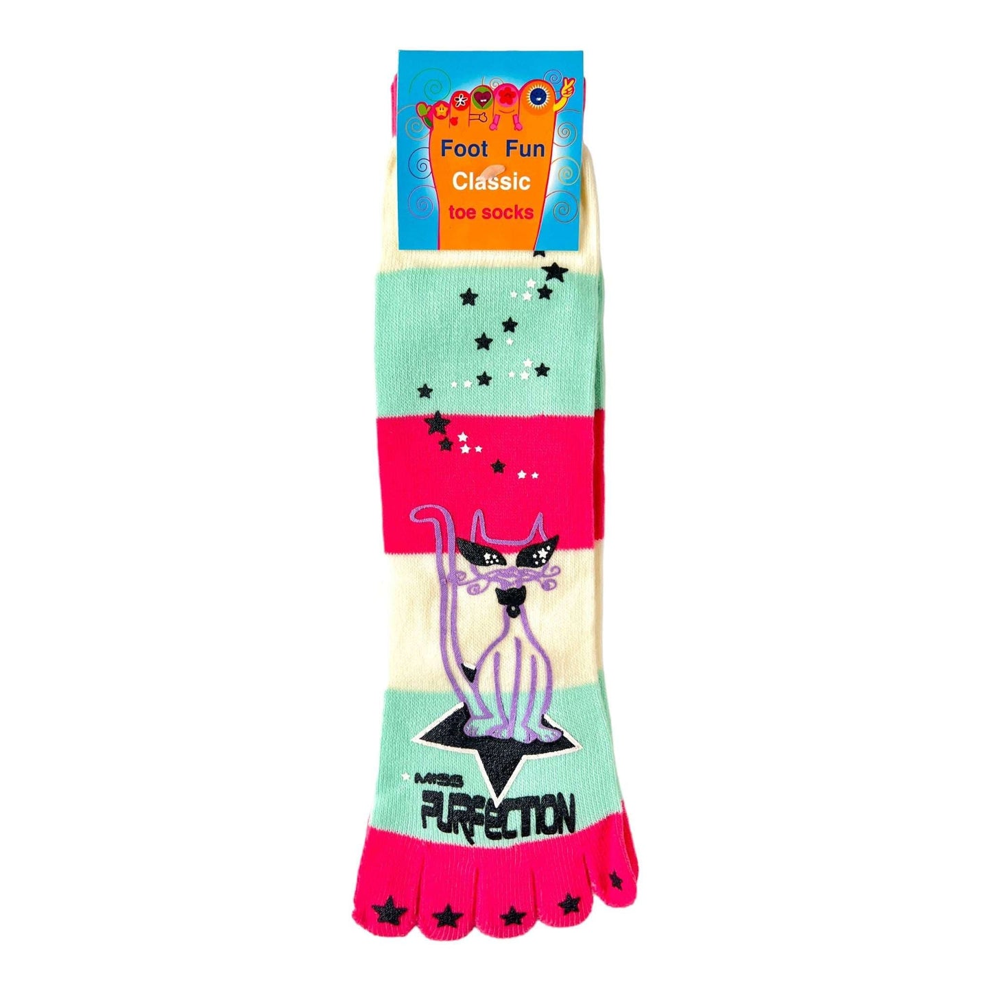 Foot Fun Classic Crew Toe Socks - Sox Magic