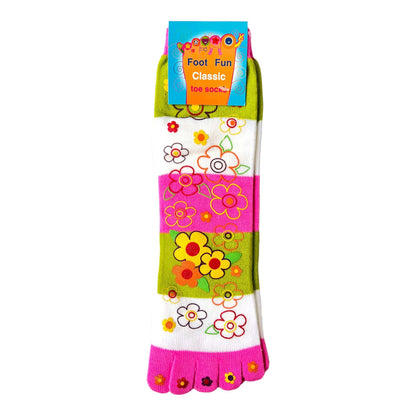 Foot Fun Classic Crew Toe Socks - Sox Magic