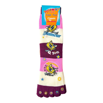 Foot Fun Classic Crew Toe Socks - Sox Magic