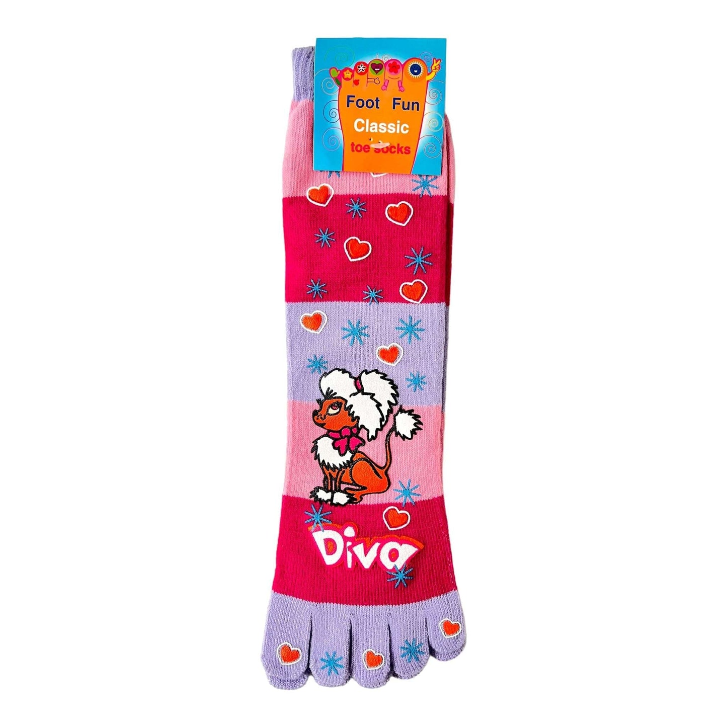 Foot Fun Classic Crew Toe Socks - Sox Magic