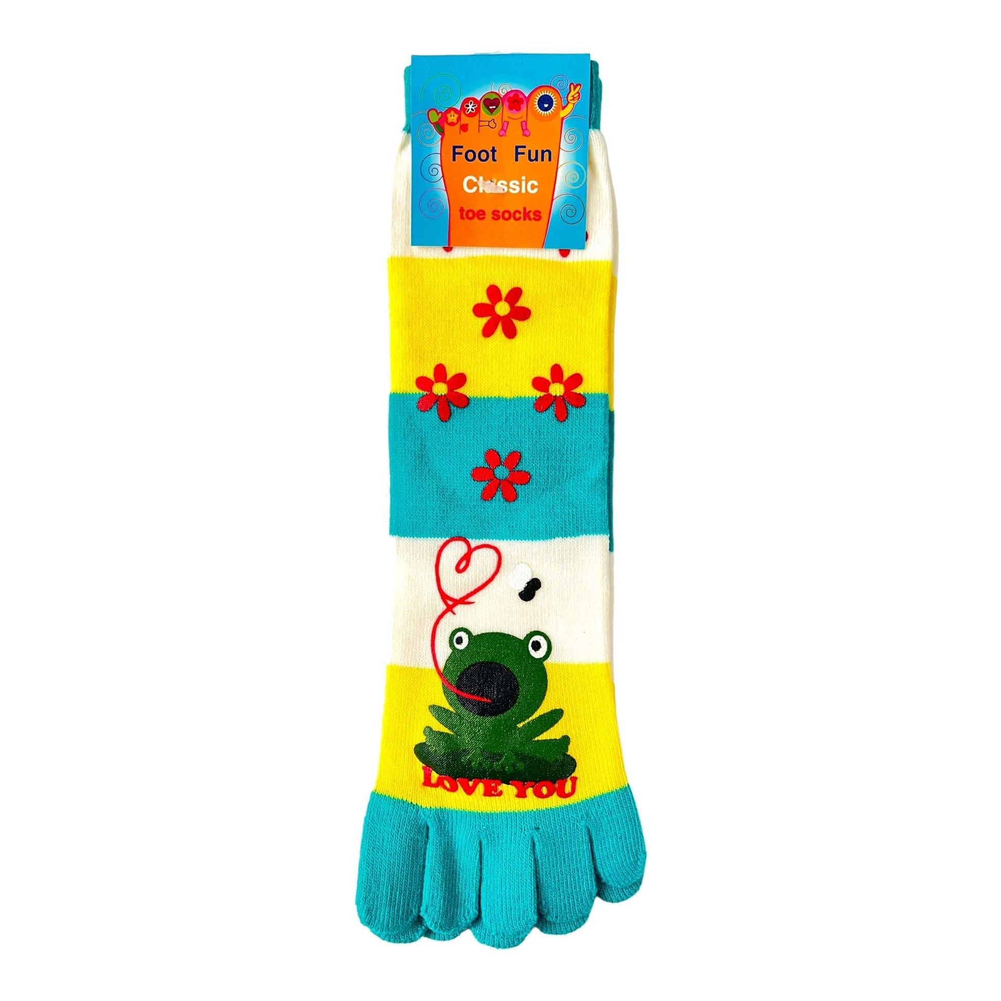 Foot Fun Classic Crew Toe Socks - Sox Magic