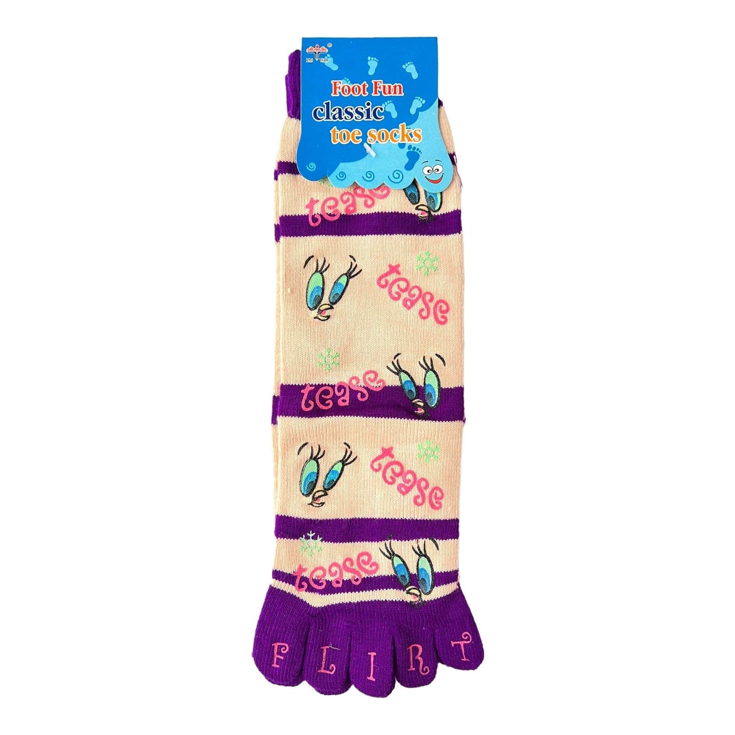 Foot Fun Classic Crew Toe Socks - Sox Magic