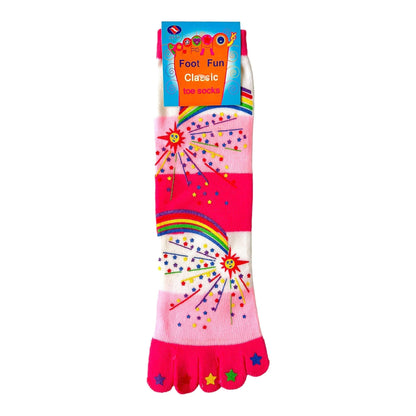 Foot Fun Classic Crew Toe Socks - Sox Magic