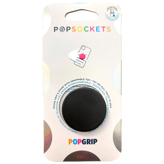 Genuine PopSockets PopGrip (2nd Generation): Swappable Grip - BLACK - POPSOCKET - Sox Magic