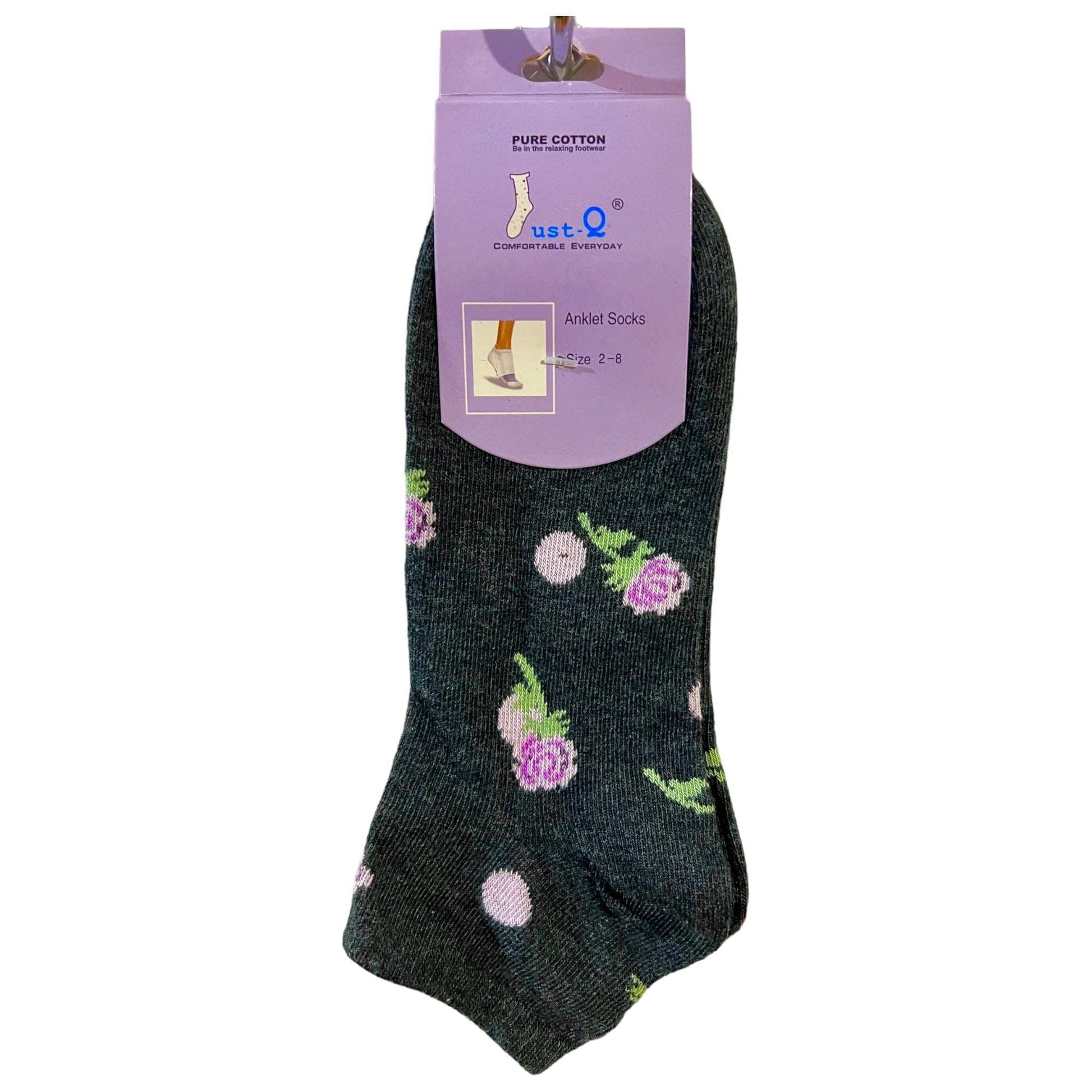 Just Q Ankle Cotton Socks - Sox Magic