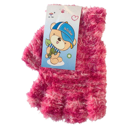 Kids Fluffy Fingerless Gloves - Sox Magic