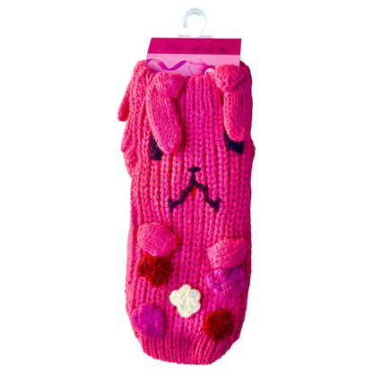 Knitted Non-Slip Kitty Shoe Socks - Assorted - Sox Magic