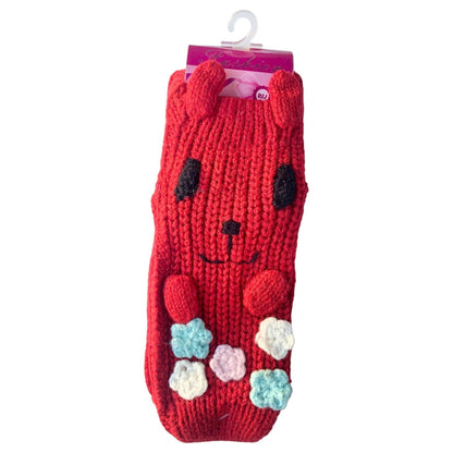 Knitted Non-Slip Kitty Shoe Socks - Assorted - Sox Magic