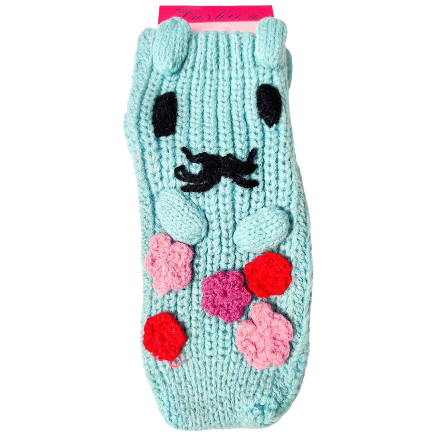 Knitted Non-Slip Kitty Shoe Socks - Assorted - Sox Magic