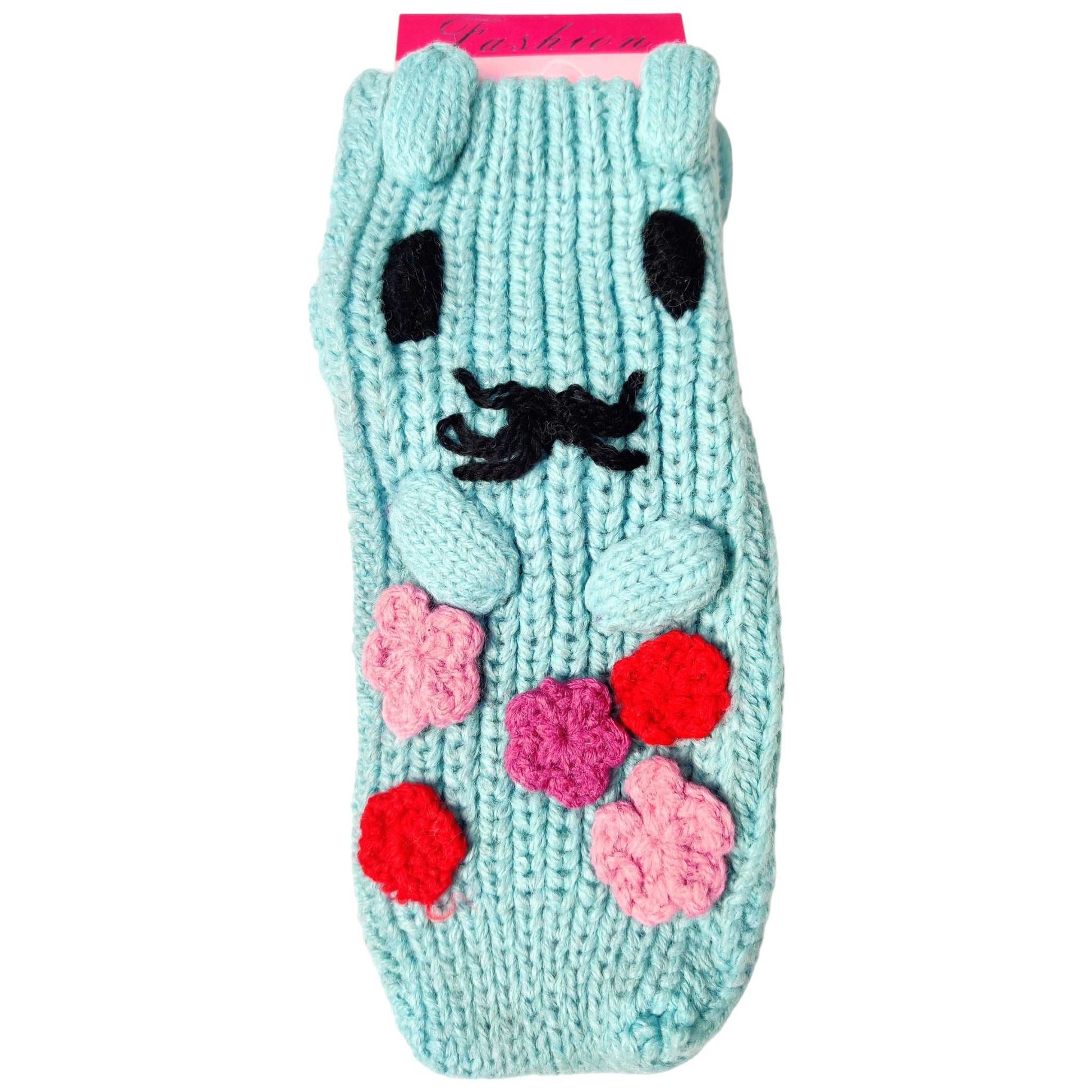 Knitted Non-Slip Kitty Shoe Socks - Assorted - Sox Magic