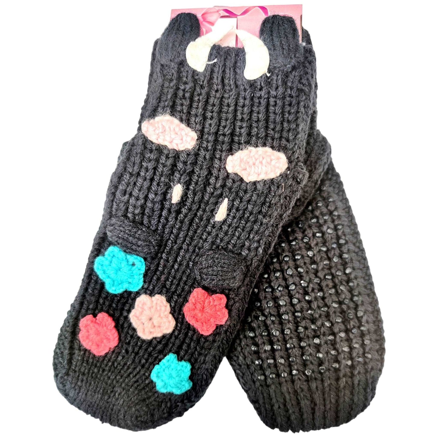 Knitted Non-Slip Kitty Shoe Socks - Assorted - Sox Magic