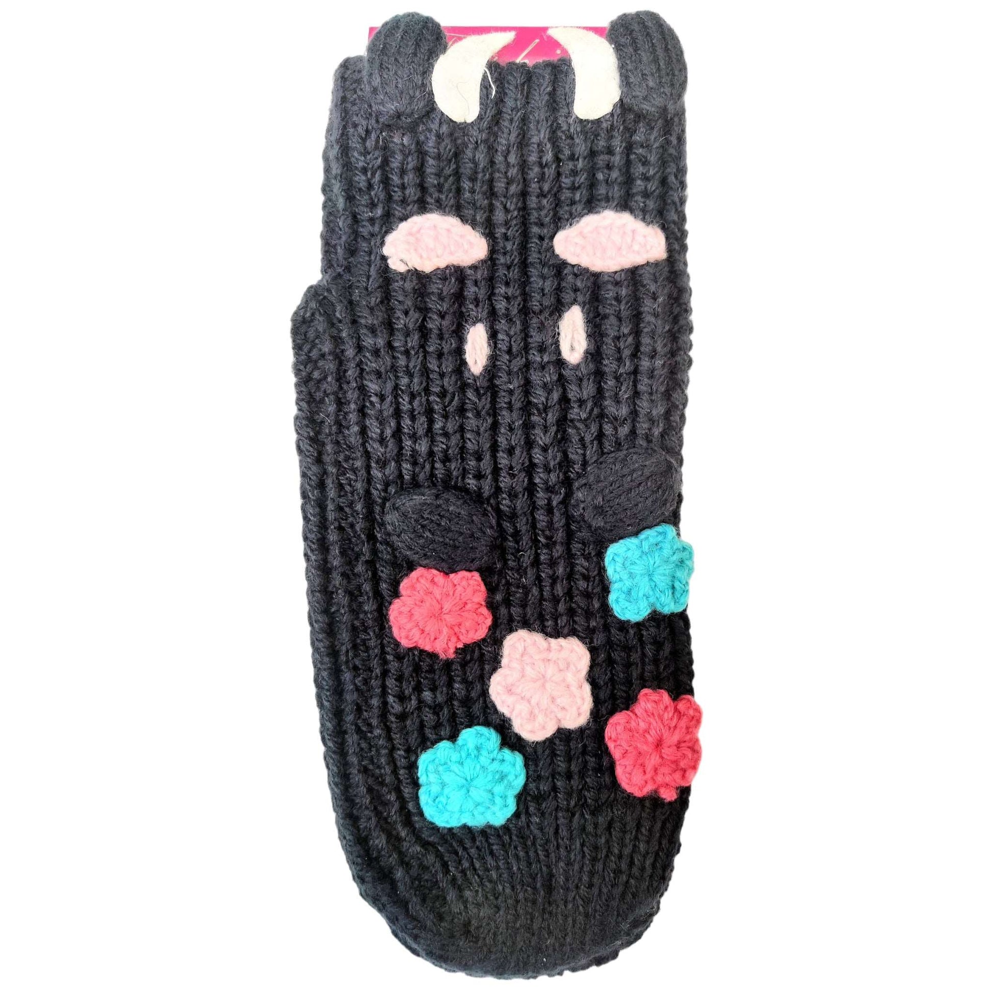 Knitted Non-Slip Kitty Shoe Socks - Assorted - Sox Magic