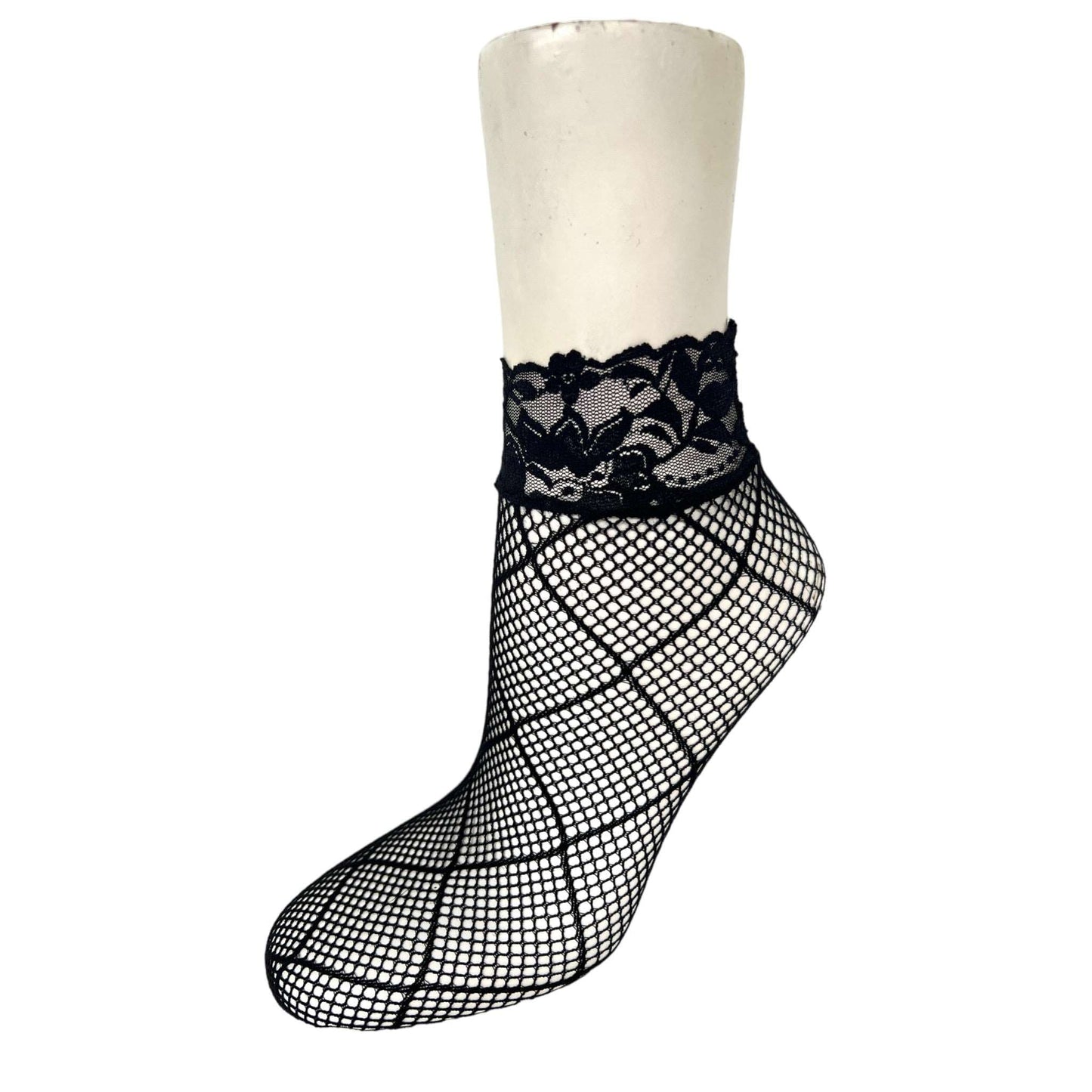 Lace Top Fishnet stockings Ankle Socks - Sox Magic