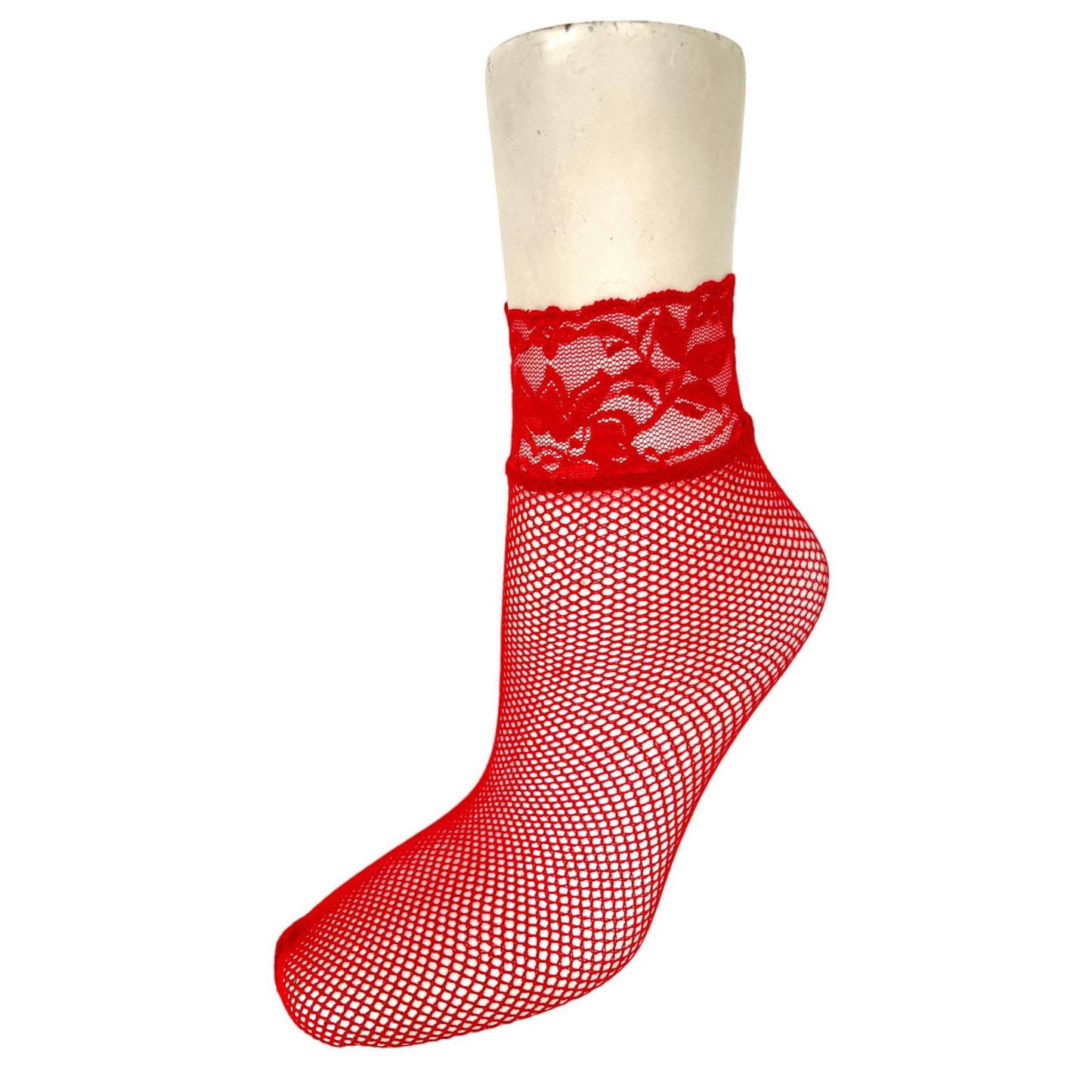 Lace Top Fishnet stockings Ankle Socks - Sox Magic