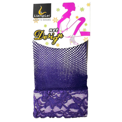 Lace Top Fishnet stockings Ankle Socks - Sox Magic