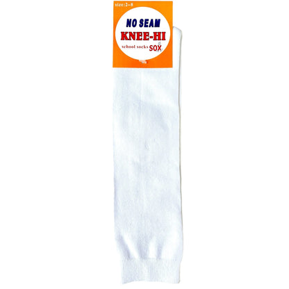 No Seam Pure Cotton Knee High School Socks - Sox Magic