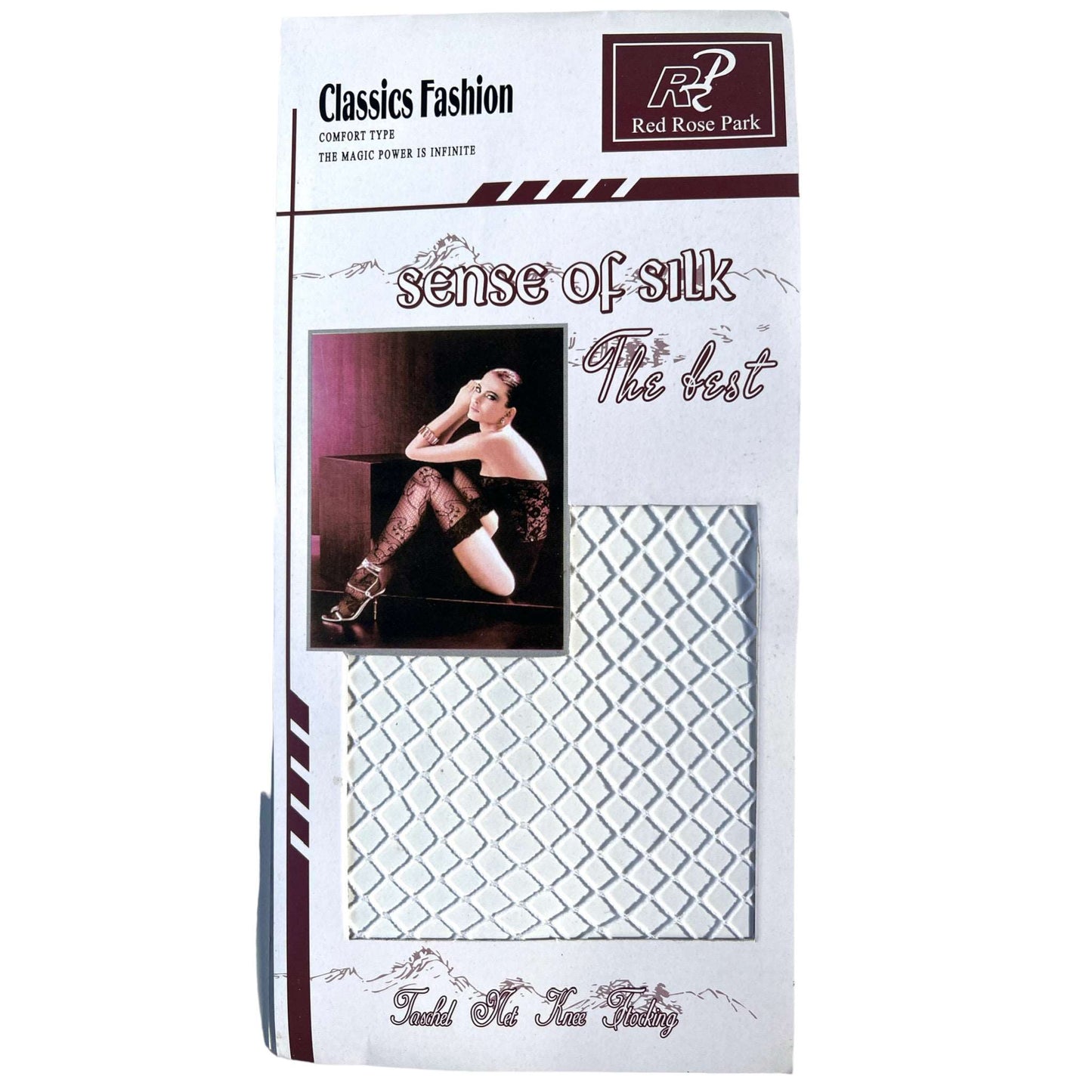 Over The Knee Lace Top Fishnet Stockings - Sox Magic