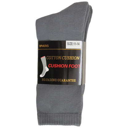 Premium Double Cushion Pure Cotton Crew Socks - Sox Magic