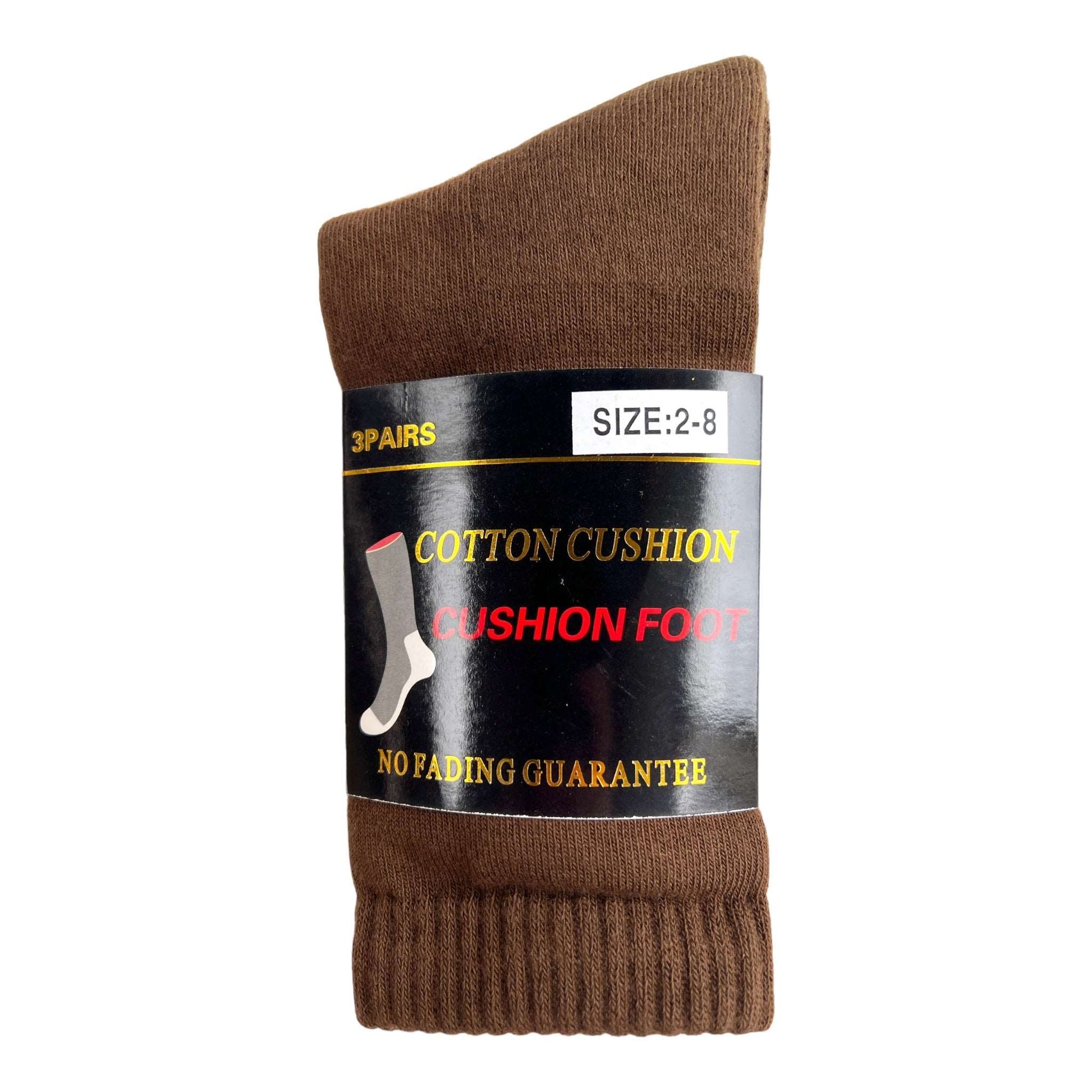 Premium Double Cushion Pure Cotton Crew Socks - Sox Magic