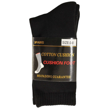 Premium Double Cushion Pure Cotton Crew Socks - Sox Magic