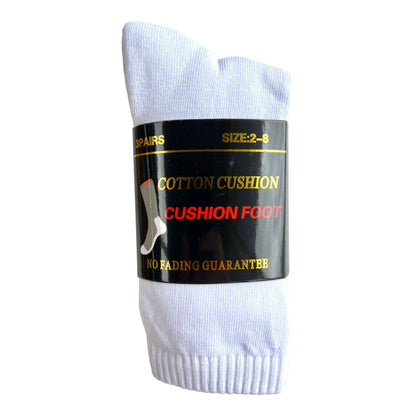 Premium Double Cushion Pure Cotton Crew Socks - Sox Magic