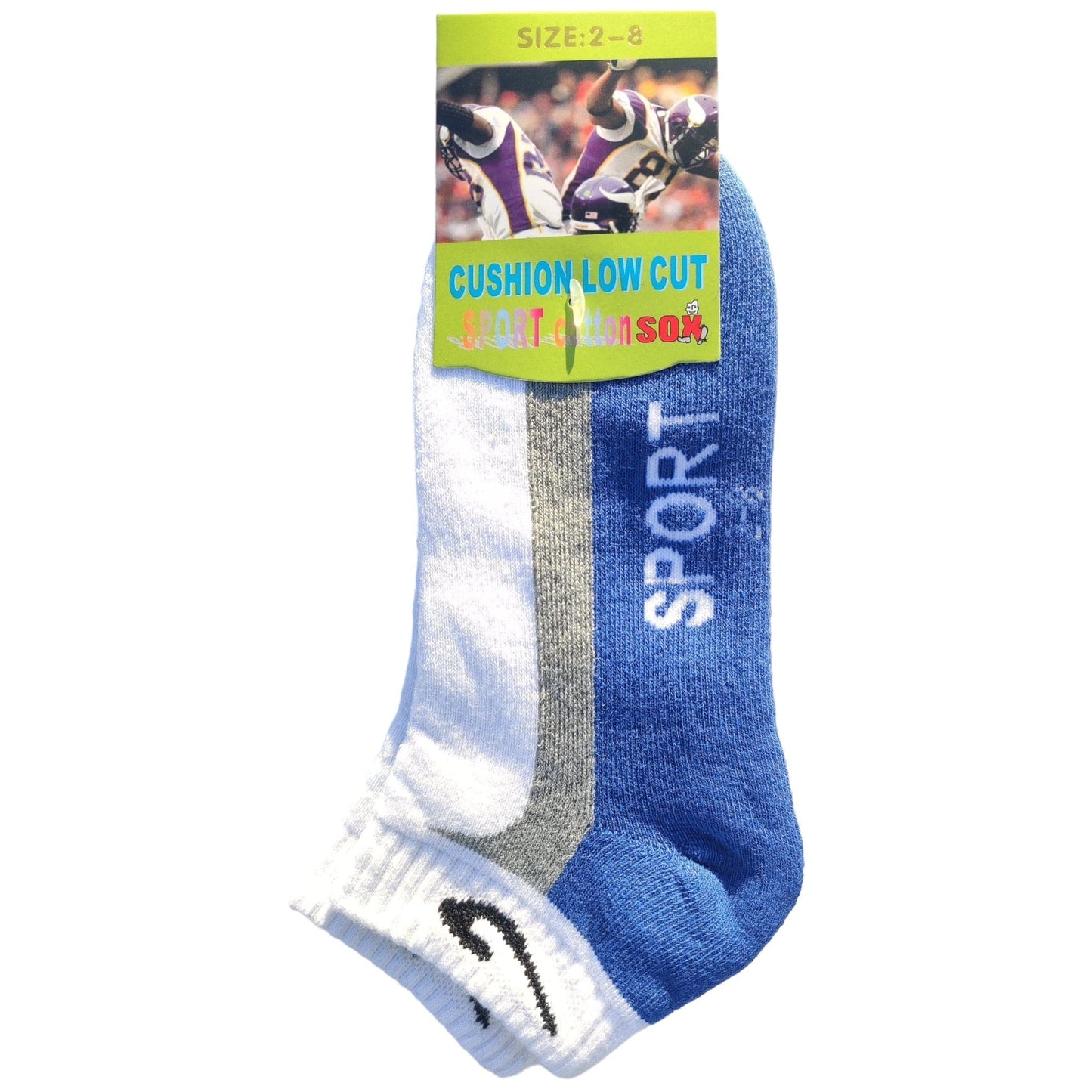 Pure Cotton Cushion Low Cut Ankle Sport Socks - Sox Magic