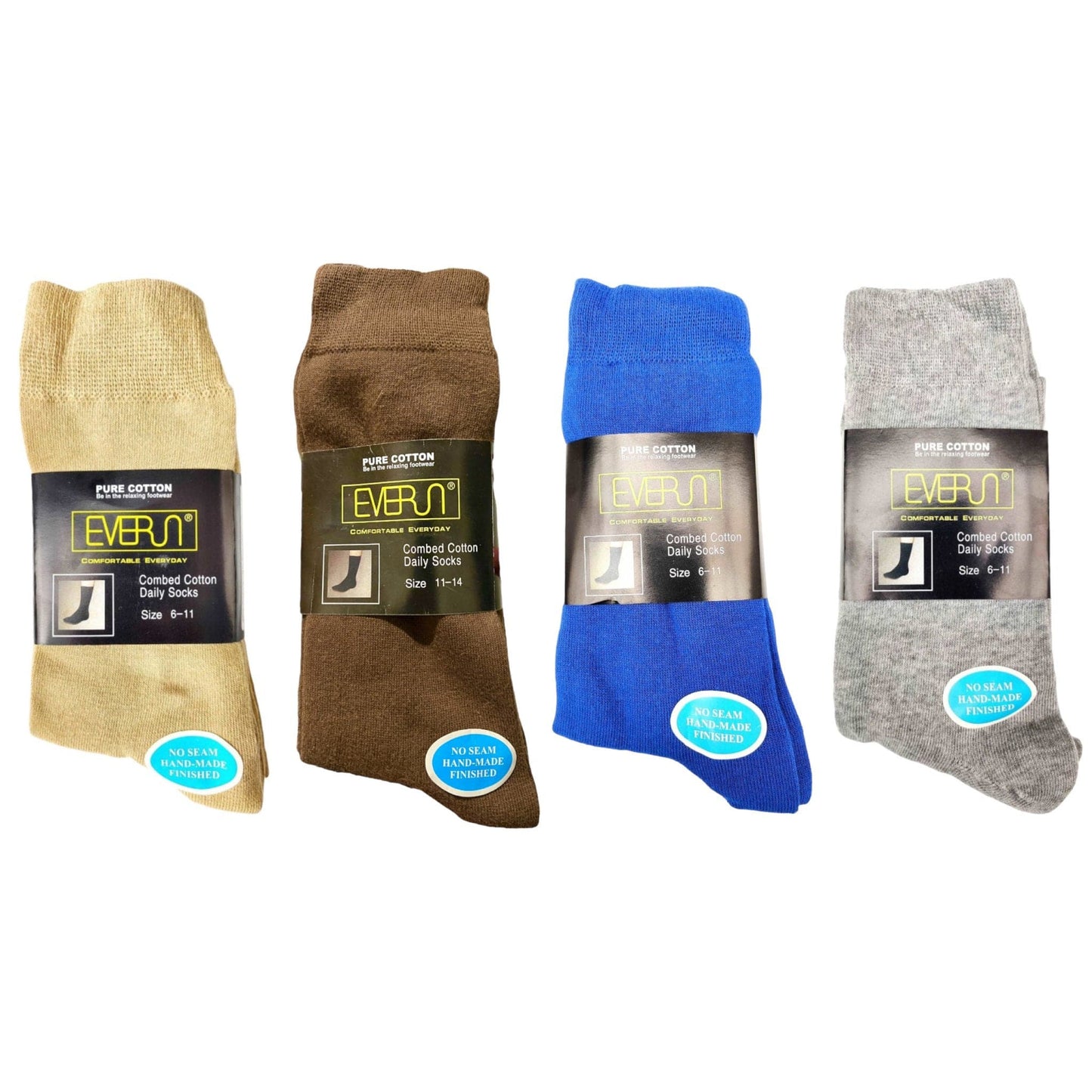 Pure Cotton Everun No Seam Socks - Sox Magic