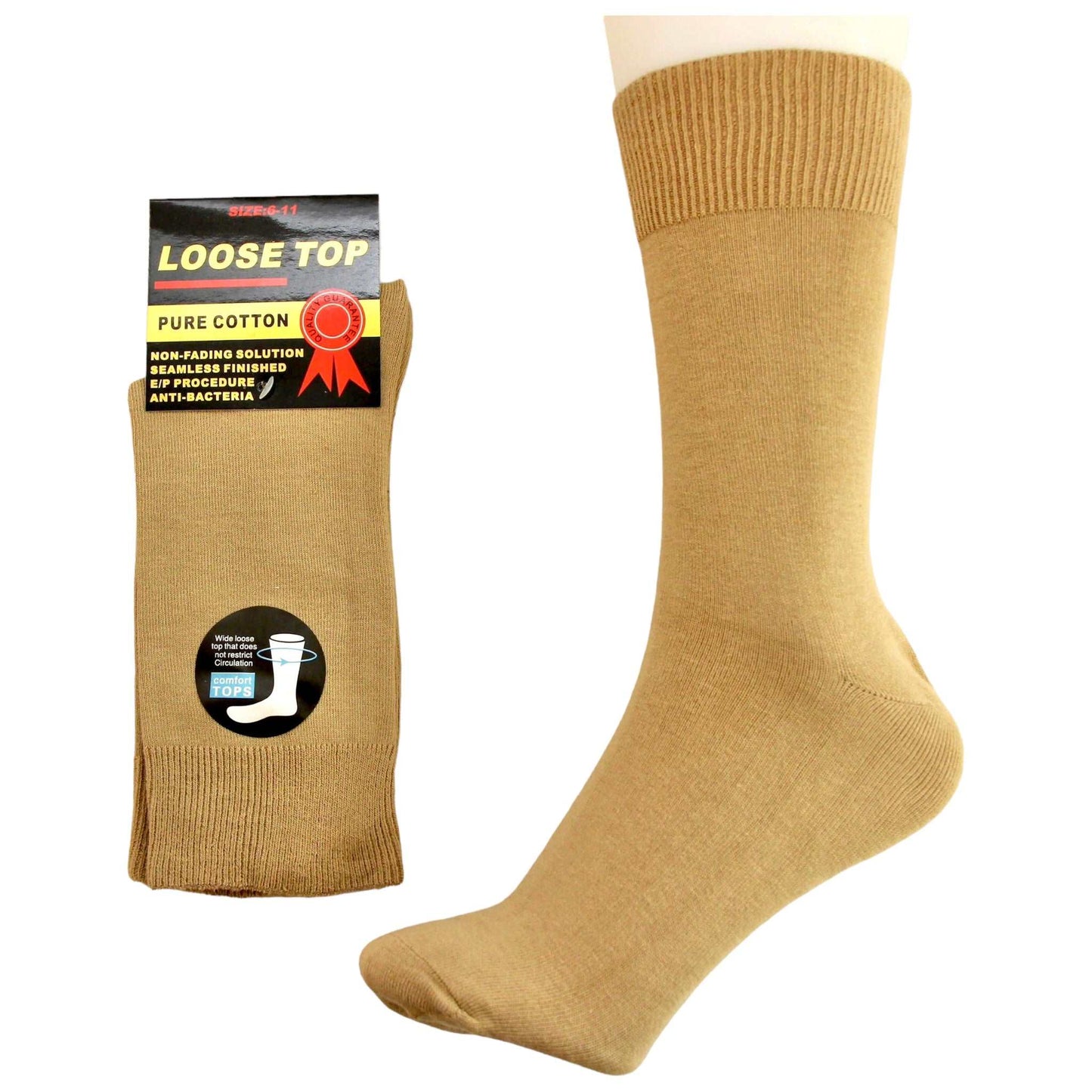 Pure Cotton Loose Top Socks - Sox Magic