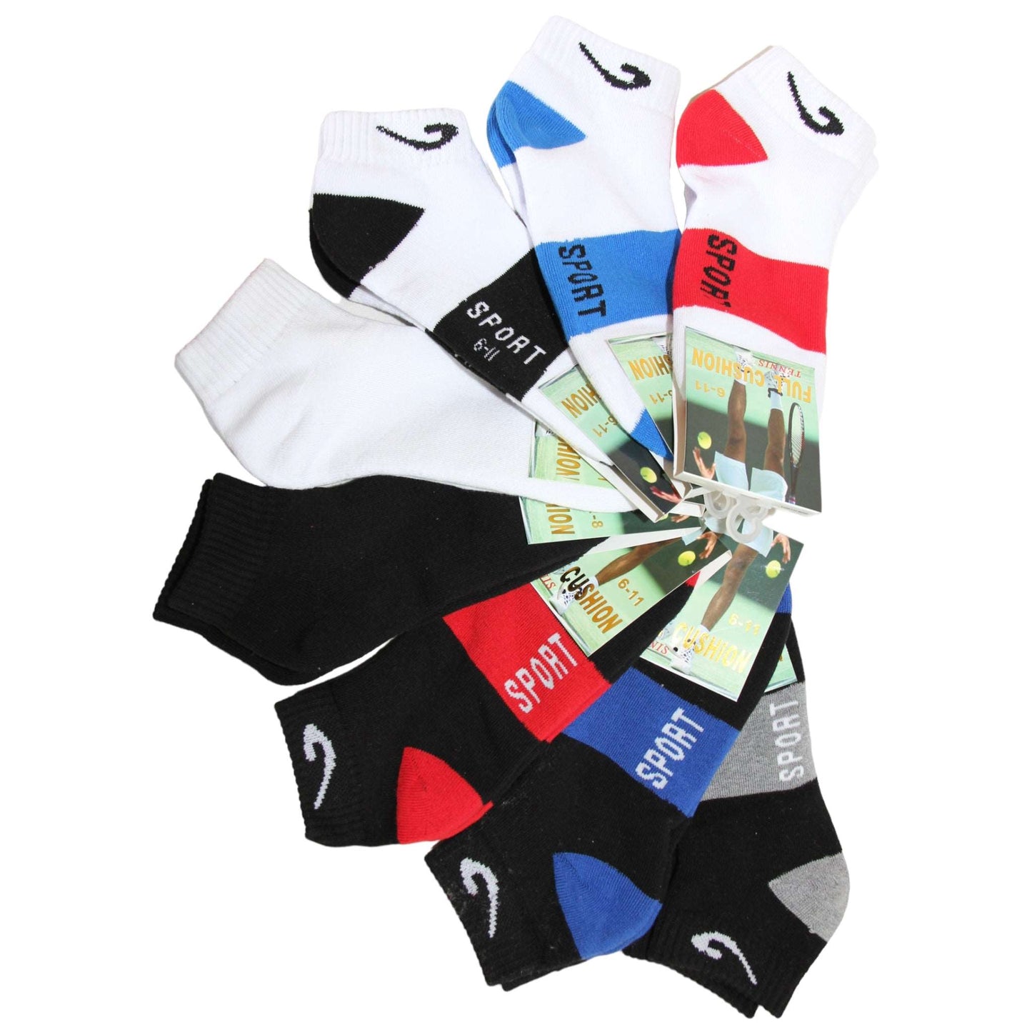 Pure Cotton Sport Ankle Socks - Sox Magic