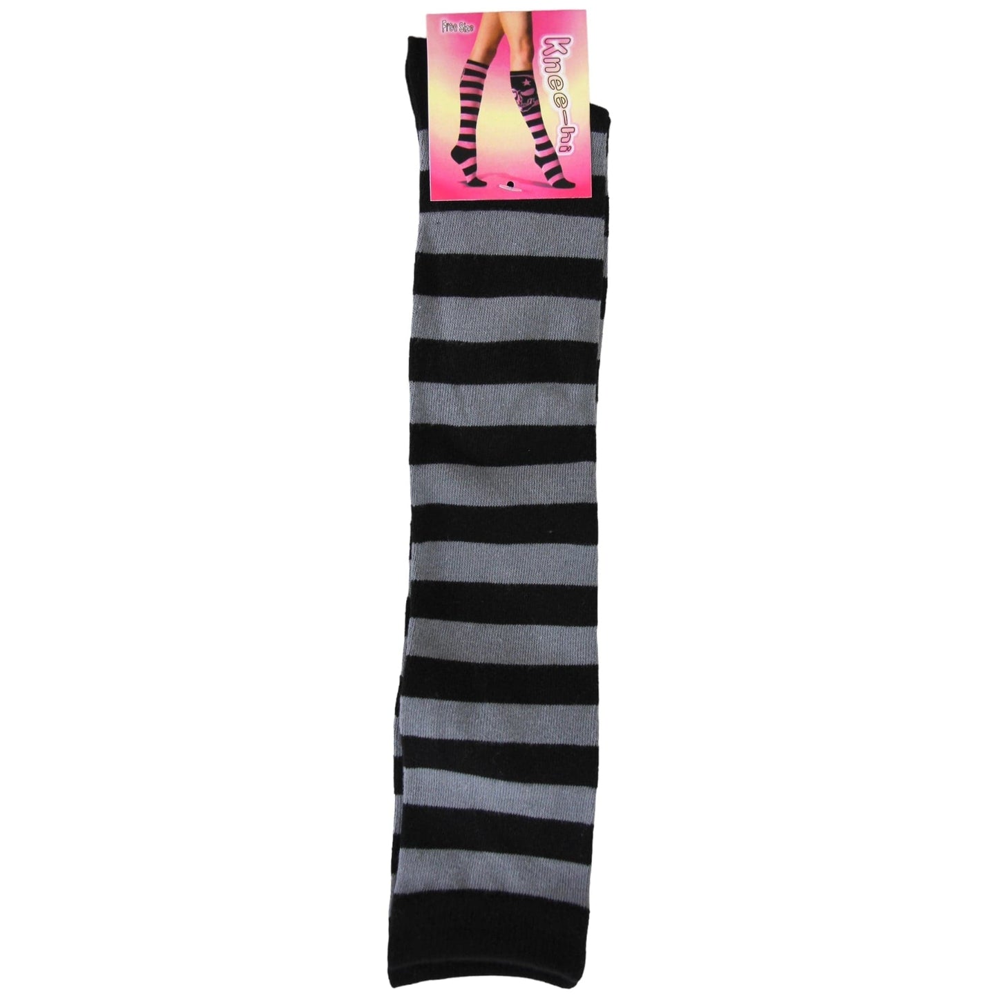 Pure Cotton Striped Knee High Socks - Sox Magic