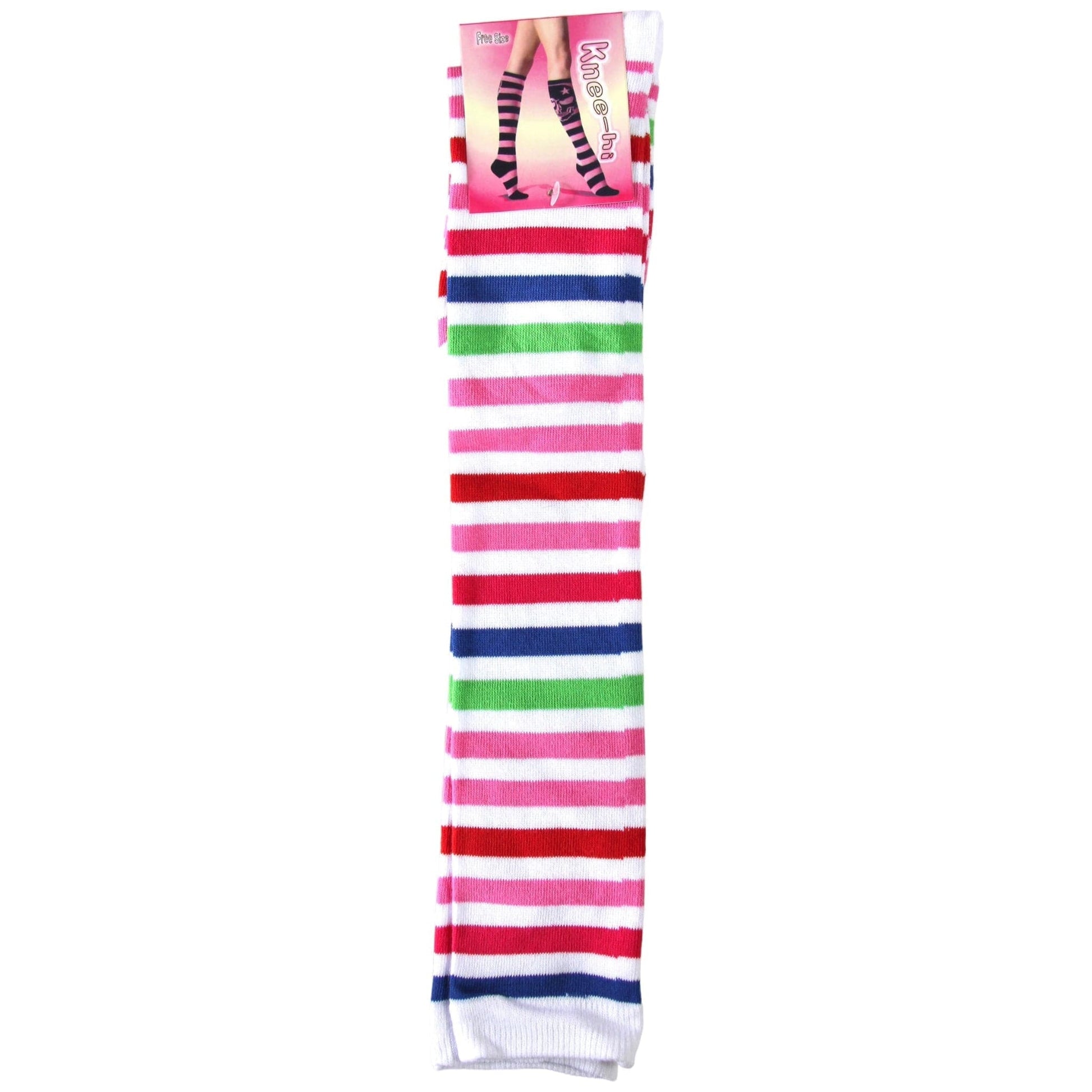 Pure Cotton Striped Knee High Socks - Sox Magic