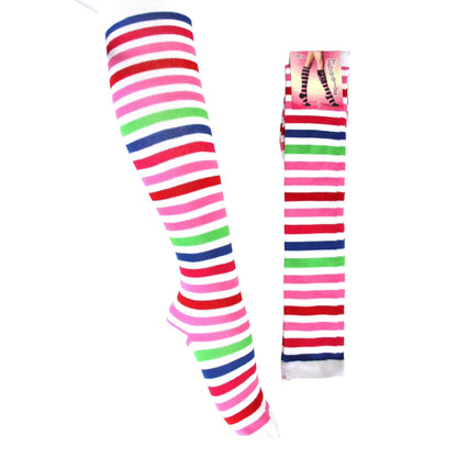 Pure Cotton Striped Knee High Socks - Sox Magic