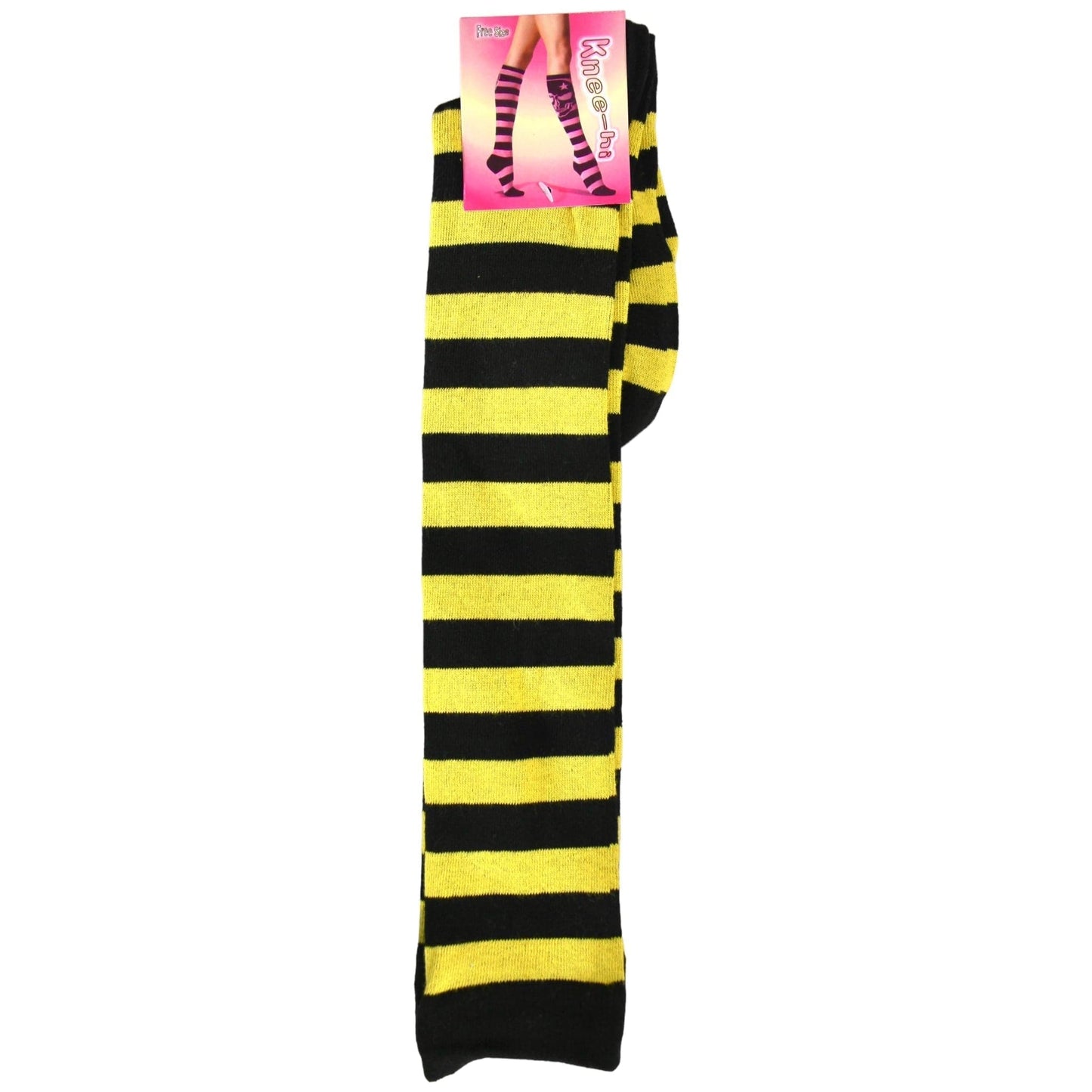 Pure Cotton Striped Knee High Socks - Sox Magic