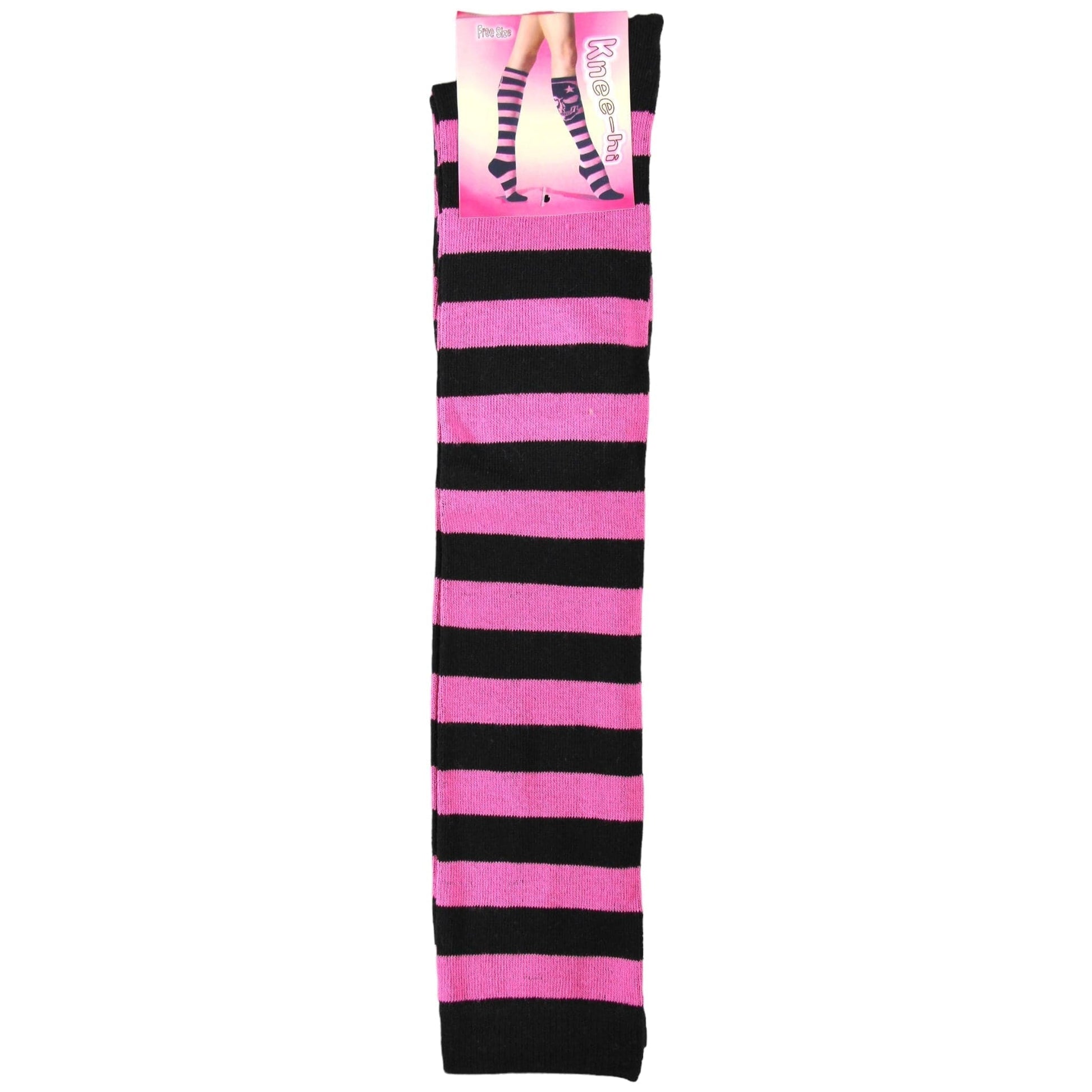 Pure Cotton Striped Knee High Socks - Sox Magic