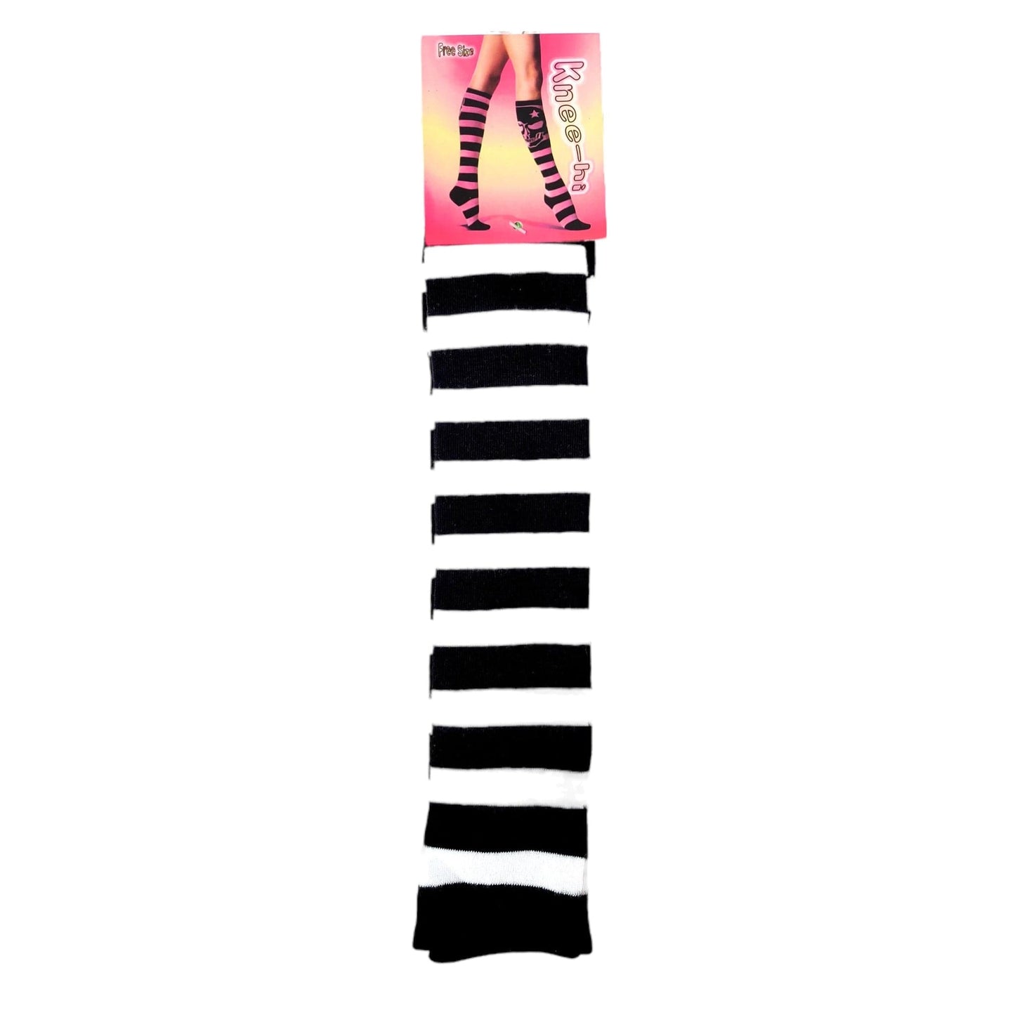 Pure Cotton Striped Knee High Socks - Sox Magic