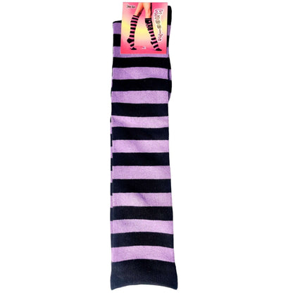 Pure Cotton Striped Knee High Socks - Sox Magic