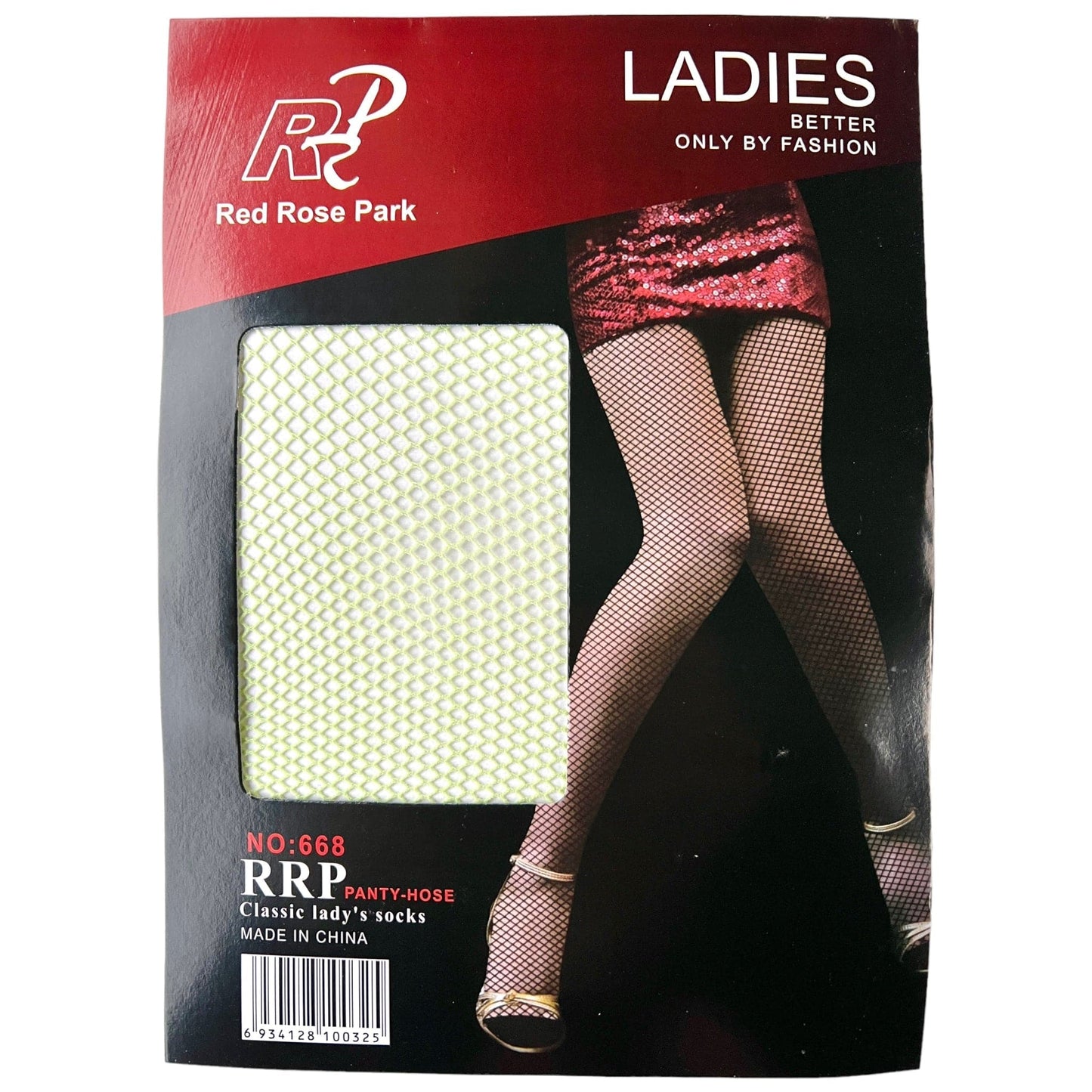 Red Rose Park Fishnet Tights - Sox Magic