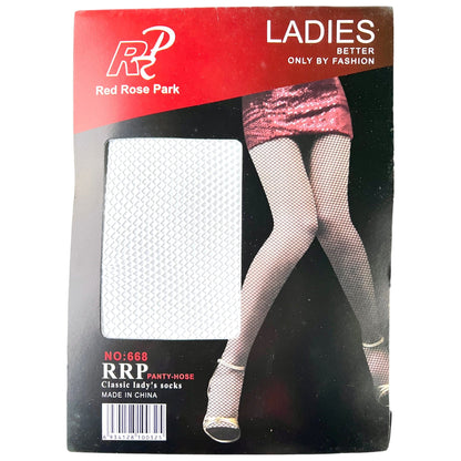 Red Rose Park Fishnet Tights - Sox Magic