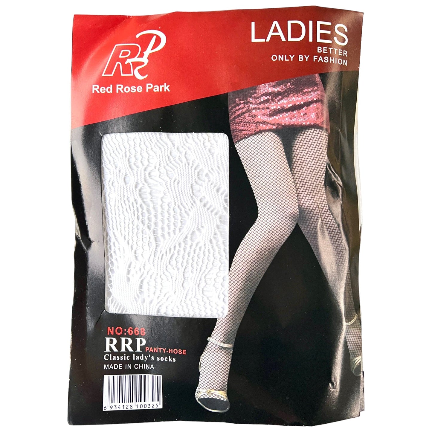 Red Rose Park Fishnet Tights - Sox Magic