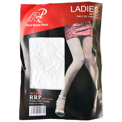 Red Rose Park Fishnet Tights - Sox Magic