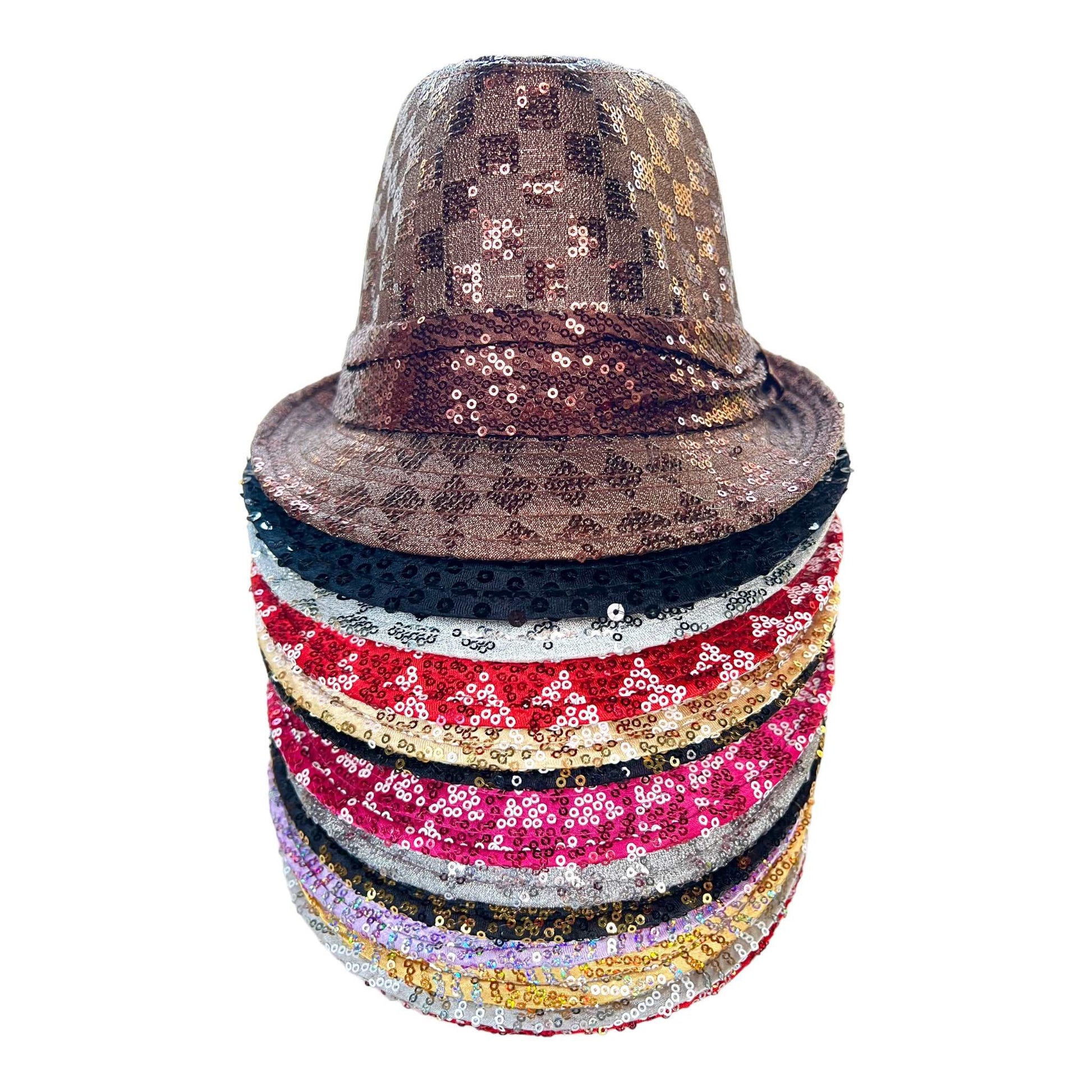 Sequin Fedora Hat 57cm - Sox Magic