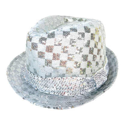 Sequin Fedora Hat 57cm - Sox Magic