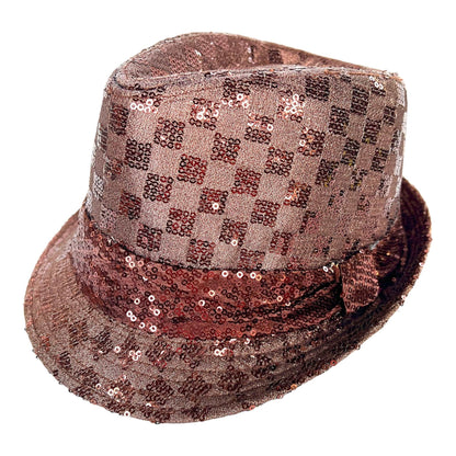 Sequin Fedora Hat 57cm - Sox Magic