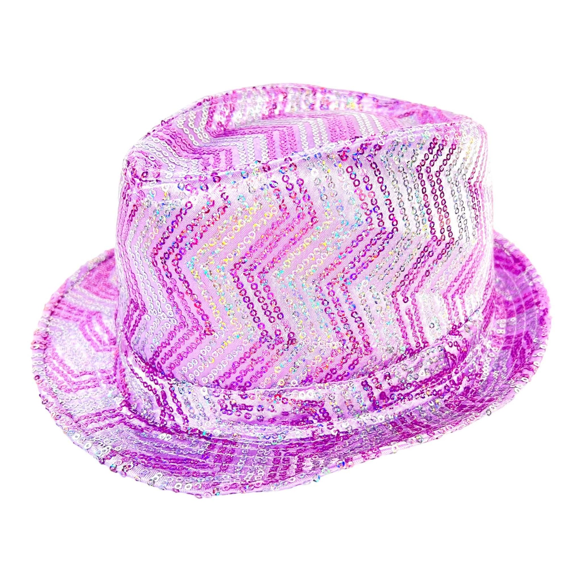 Sequin Fedora Hat 58cm - Sox Magic