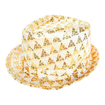 Sequin Fedora Hat 58cm - Sox Magic