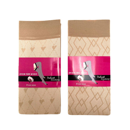 Velvet Over The Knee Stockings - Sox Magic