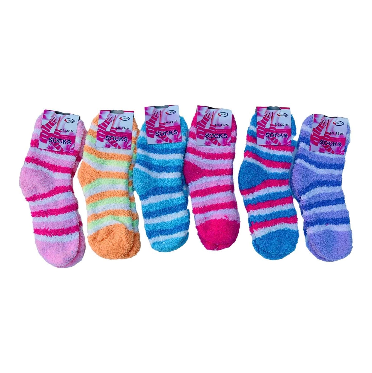 Womens Ladies Fluffy Bed Socks - Sox Magic